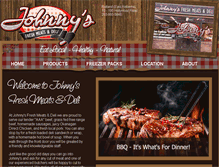 Tablet Screenshot of johnnysfreshmeatsanddeli.com